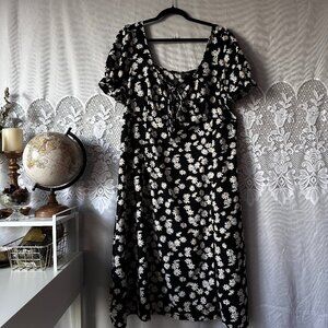 Black Dress w/ Daisies